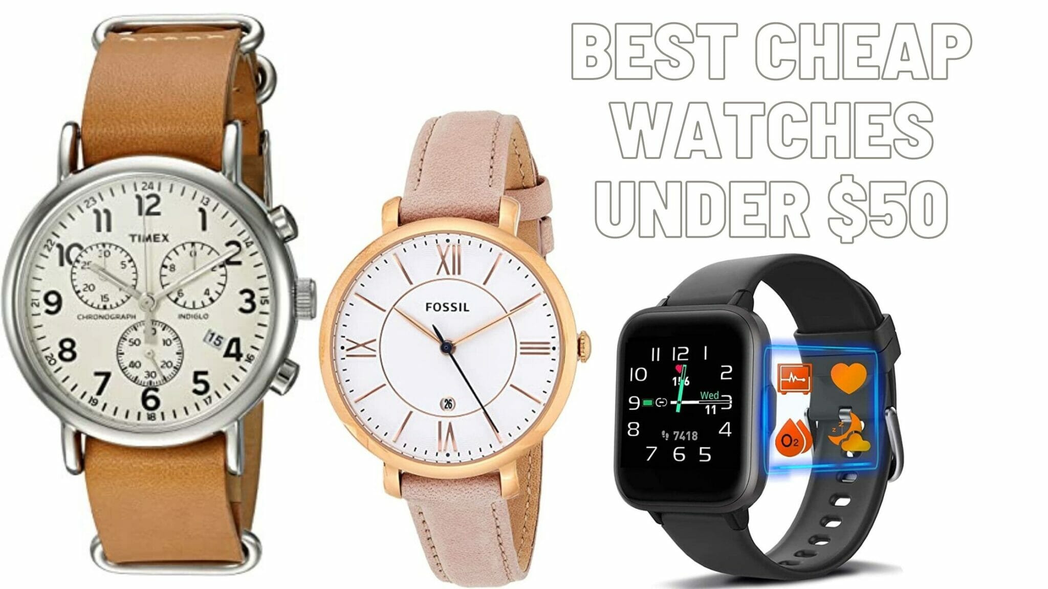 11 Best Cheap Watches Under $50-Quality Brands - Review The Watch