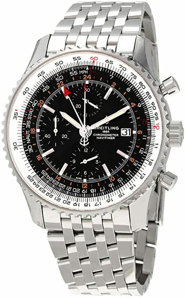 Breitling Navitimer GMT Black Dial Men's Watch A24322121B2A1